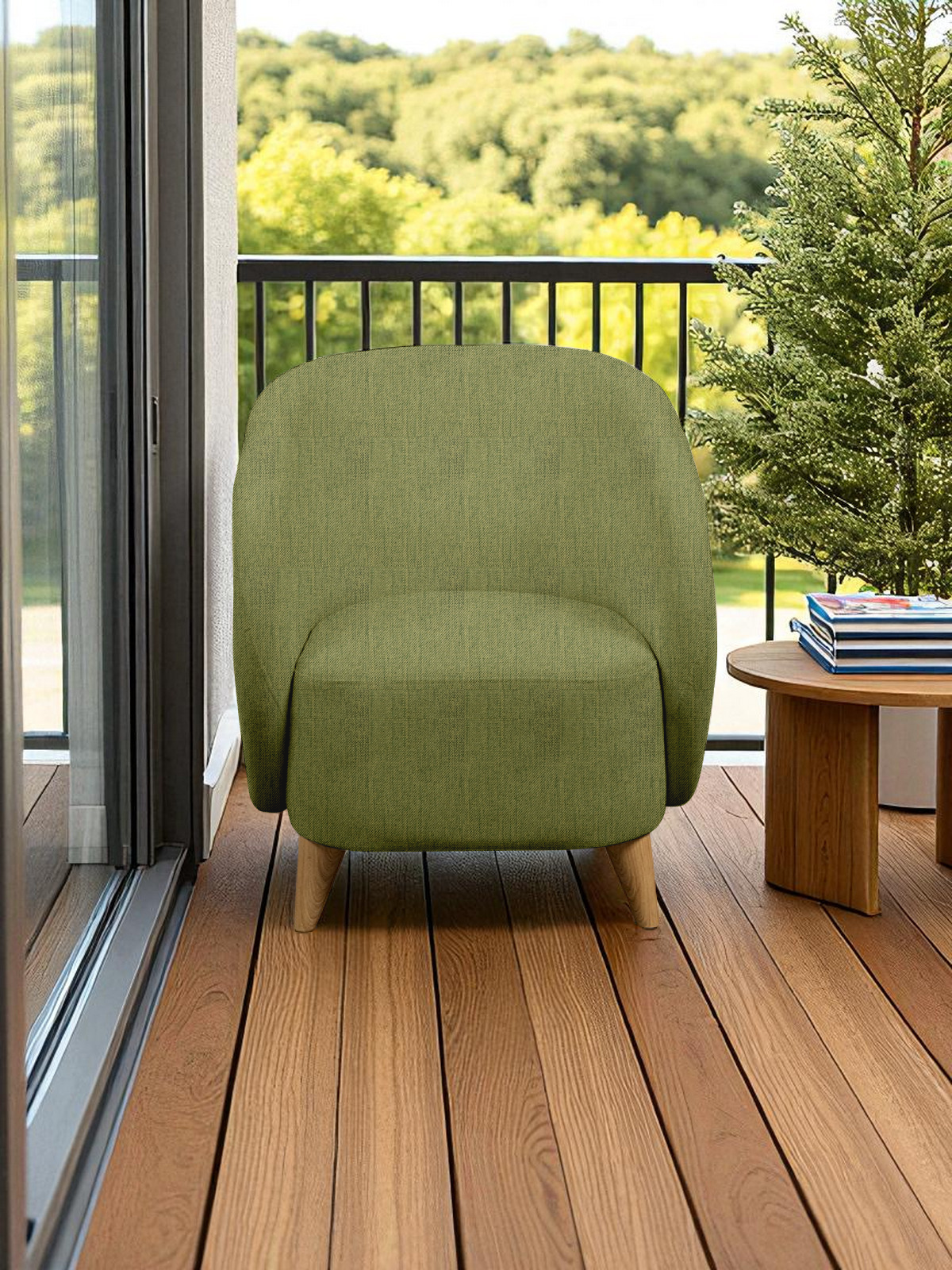 Кресло Уютная среда К300 зеленый - фото 20