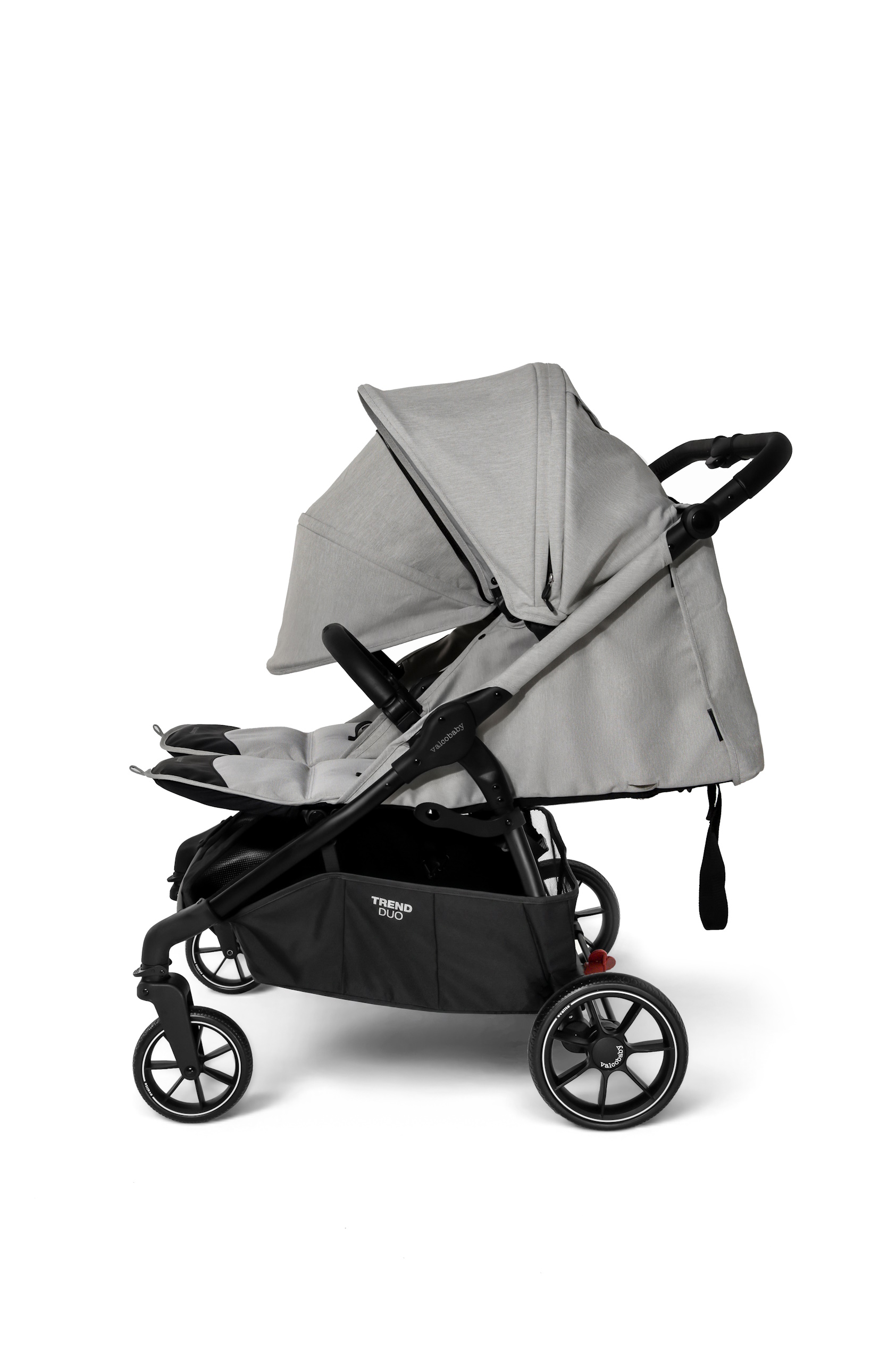 Коляска прогулочная для двойни Valco baby Snap Duo серый - фото 8