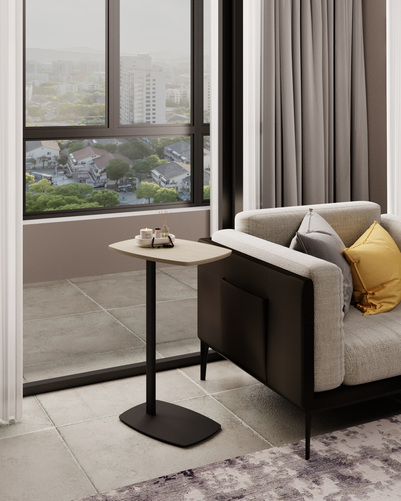 Стол придиванный SLINE Дей дуб янтарный - фото 5