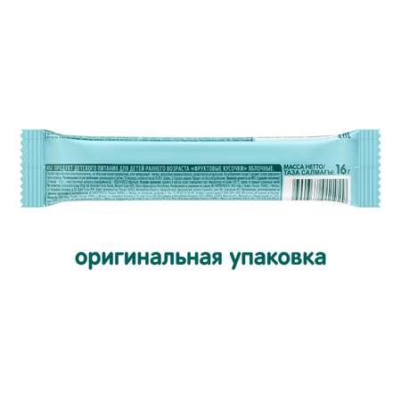 Кусочки фруктовые Фрутоняня яблоко 16г с 12месяцев