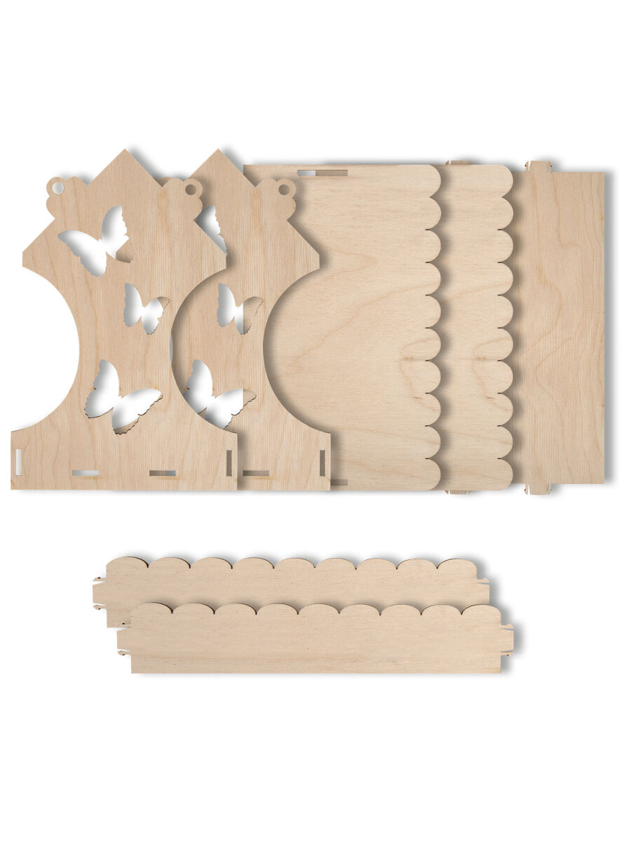 Кормушка для птиц Bambox деревянная уличная сборная подвесная на окно домик из фанеры - фото 3