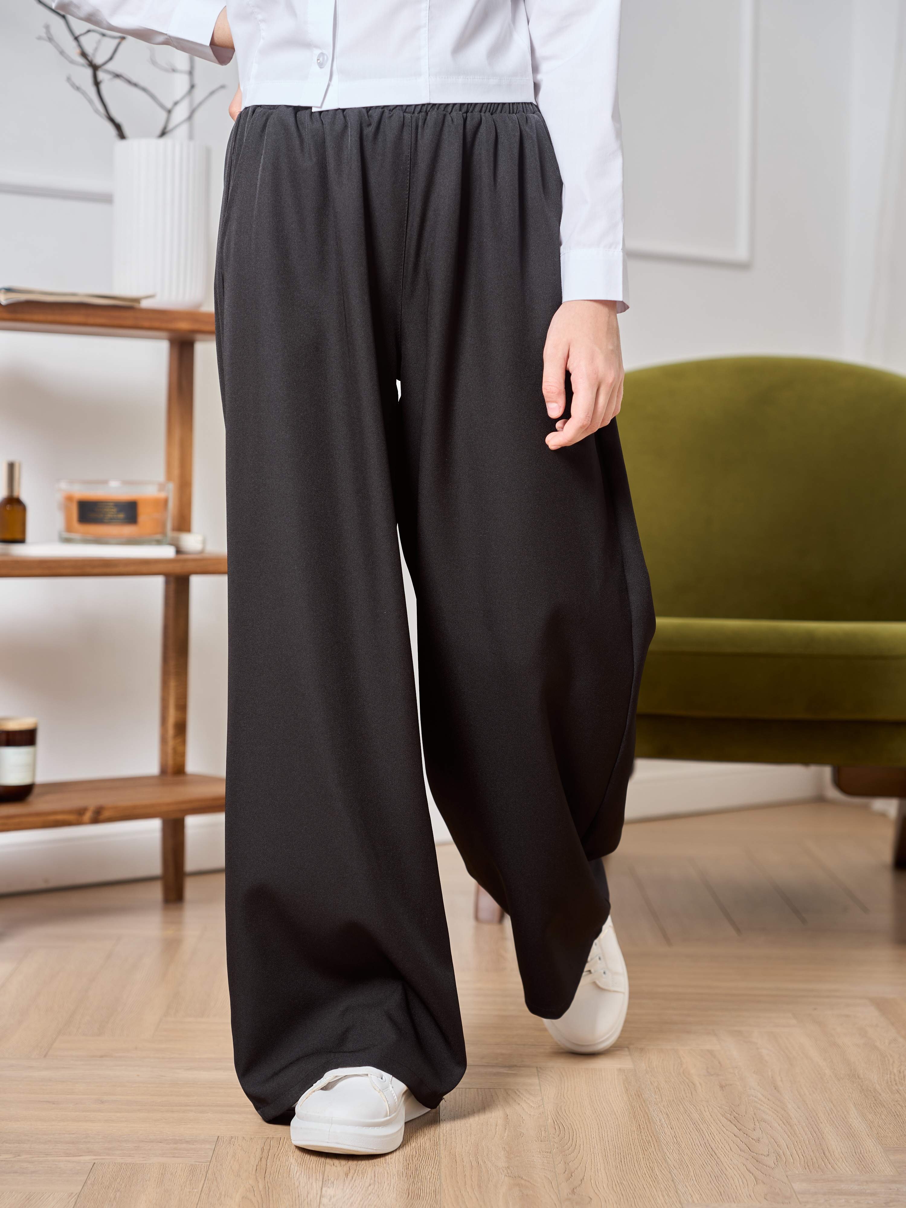 Брюки-палаццо СИНЯЯ МОДА WF1011B-H39 - фото 8