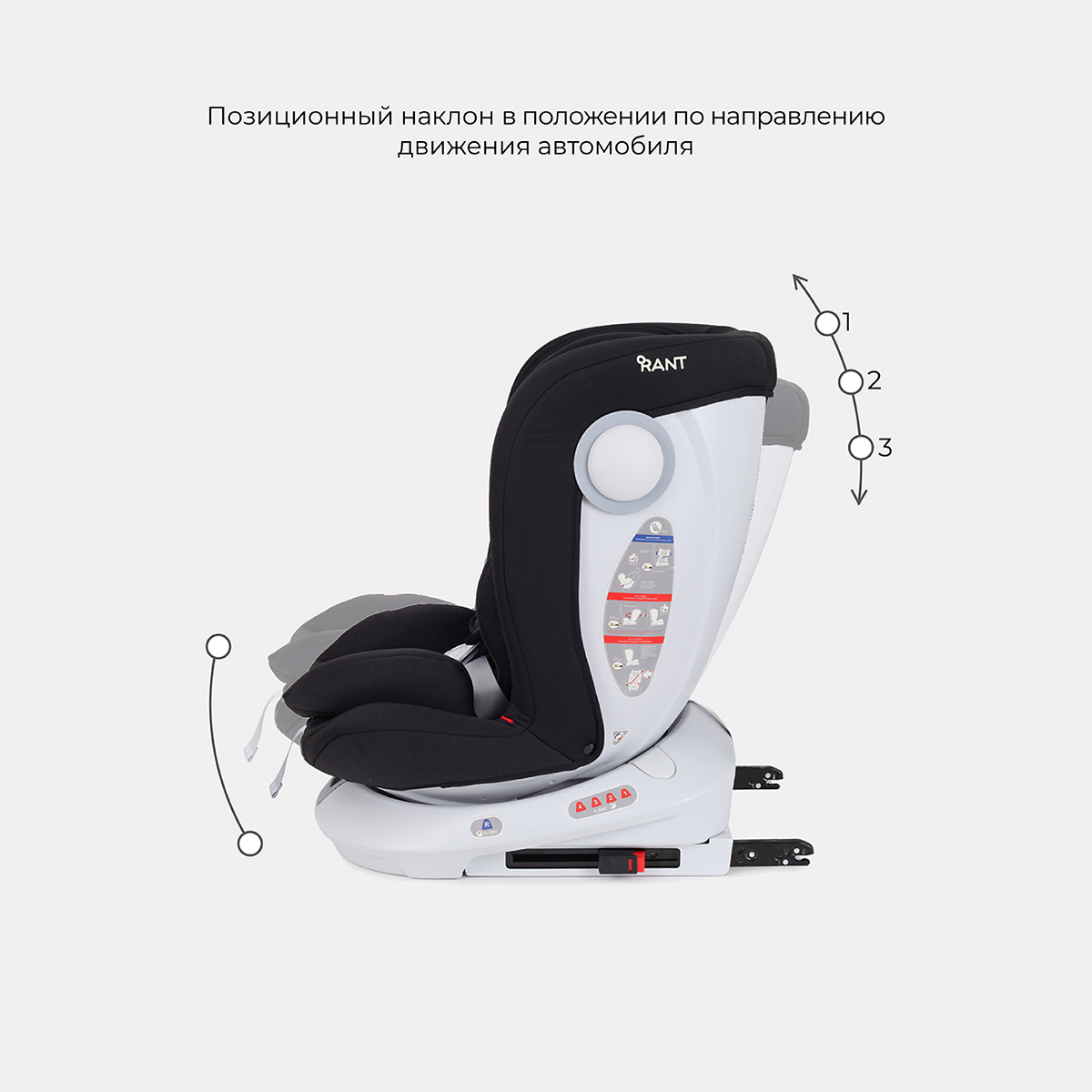 Автокресло Rant Drive Active Line Black Isofix 0+/1/2/3 (0-36 кг) - фото 2