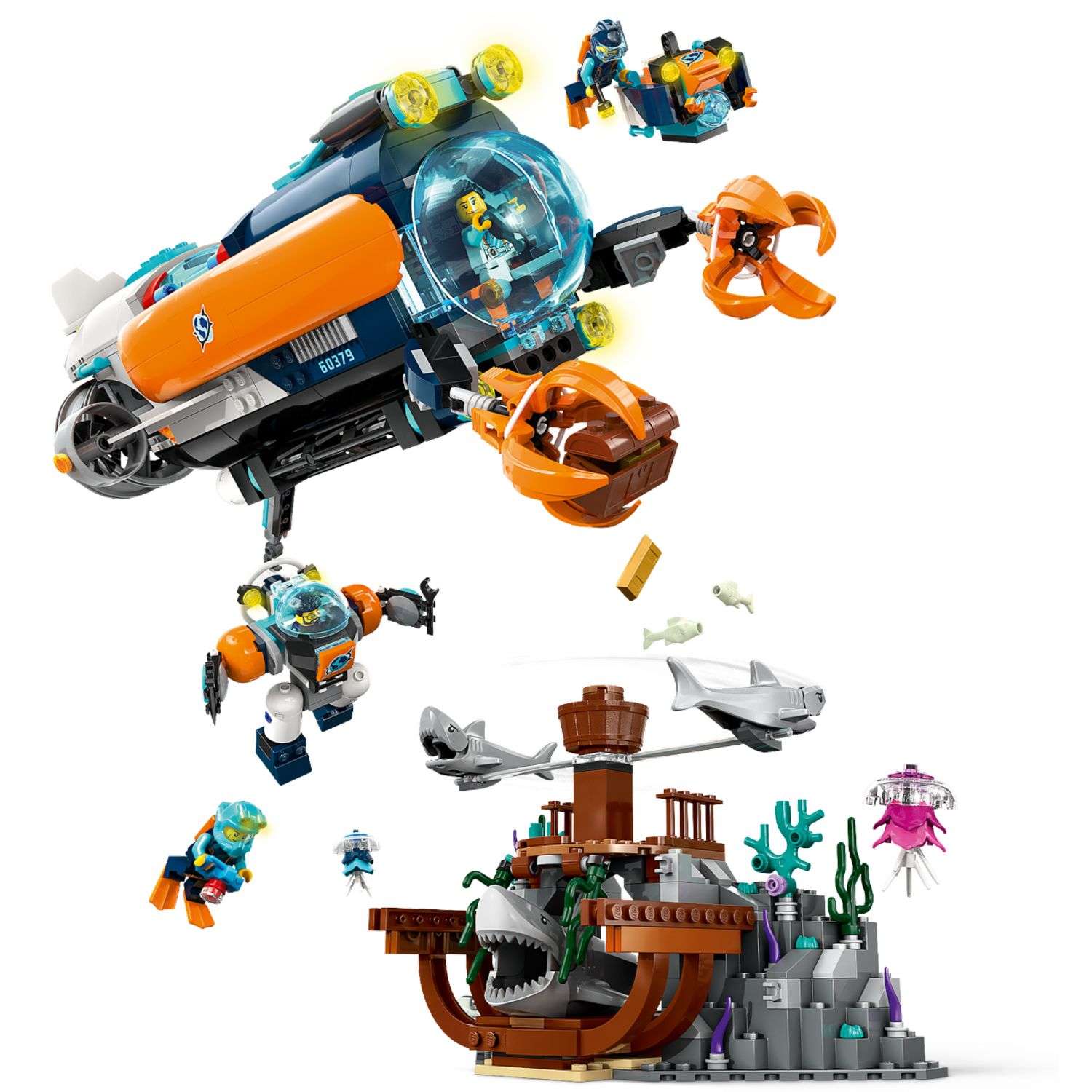 Конструктор LEGO City Deep-Sea Explorer Submarine 842 дет. - фото 3