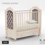Детская кроватка Nuovita Grazia swing, продольный маятник (слоновая кость)