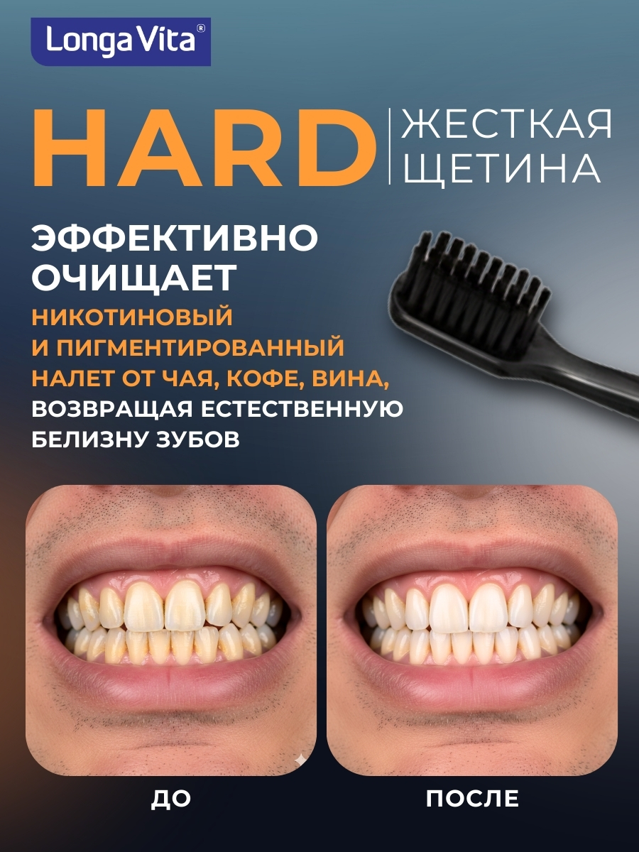 Зубная щетка классическая LONGA VITA - фото 2