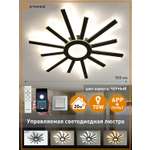 Светодиодная люстра с пультом Estares Teresa 70W black/white