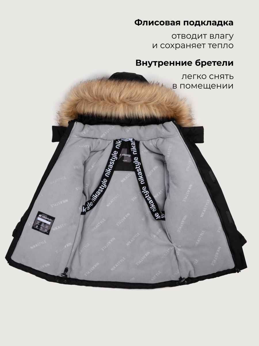 Парка NIKASTYLE 5з5326 черный - фото 6