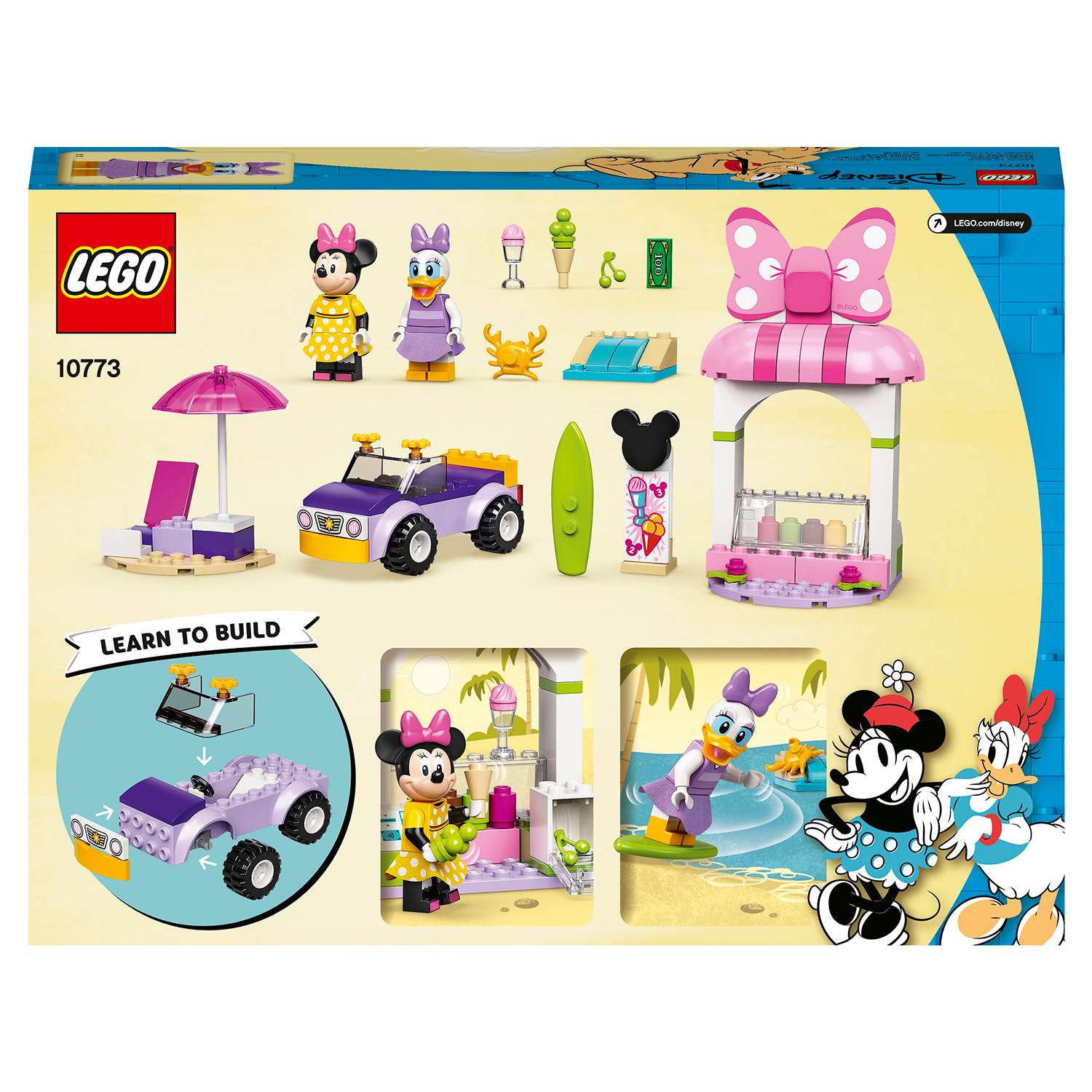 Конструктор LEGO Mickey and Friends Магазин мороженого Минни блочный - фото 3
