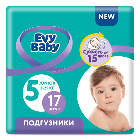 Подгузники Evy Baby XL 17 шт.