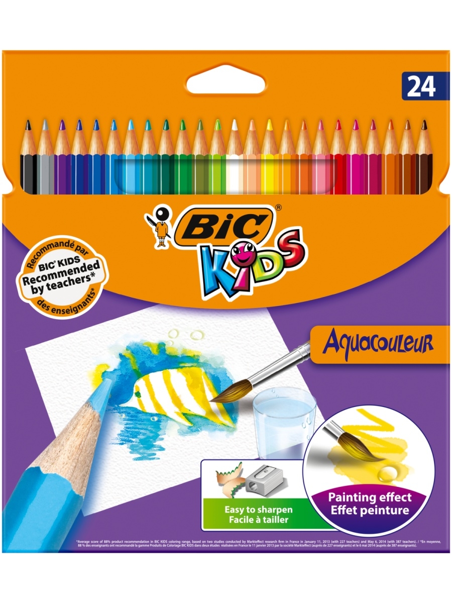 Карандаши цветные BIC 24 шт. - фото 1