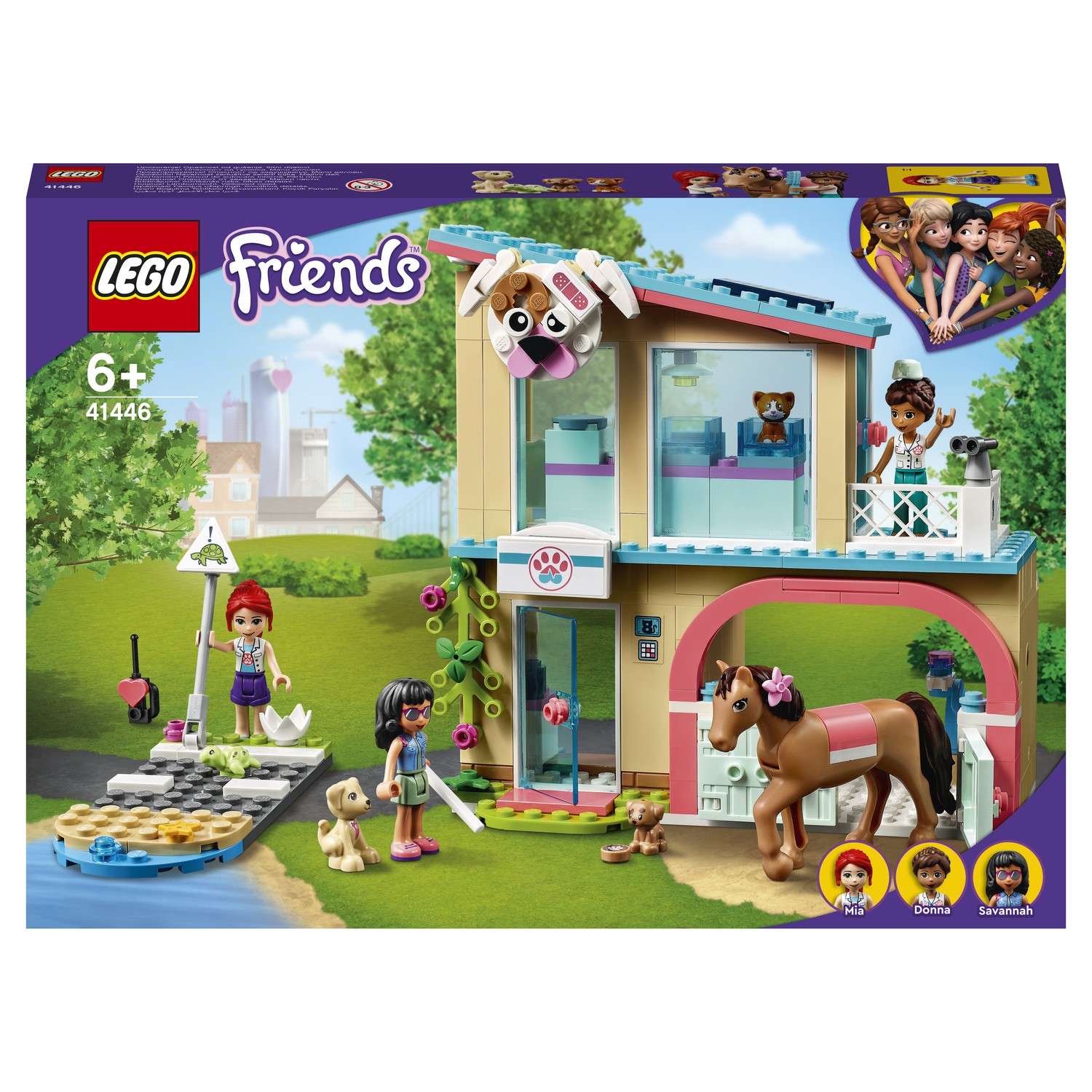 Конструктор LEGO Friends Ветеринария Хартлейк-Сити блочный - фото 2
