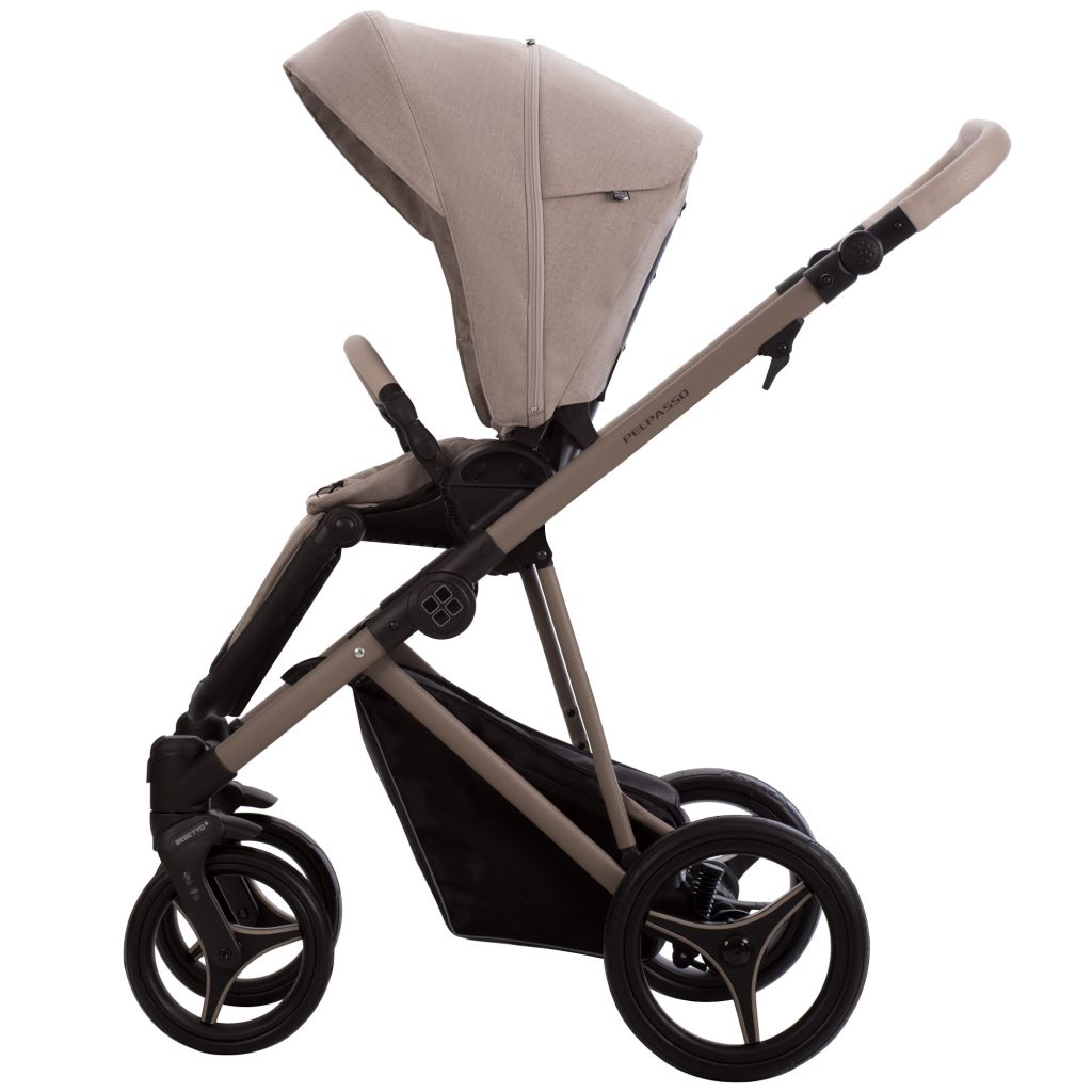 Коляска 2в1 Bebetto Pelpasso 01 Kaszmir св.бежевый бежевый - фото 7