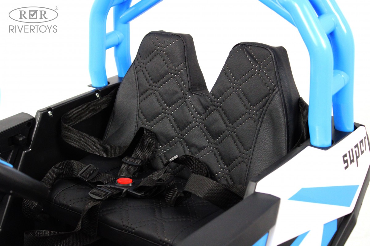 Электромобиль RIVERTOYS F888FF-A-BLUE С пультом ДУ - фото 11