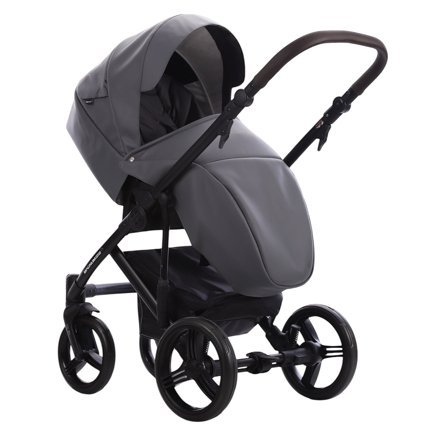 Коляска 2в1 Bebetto Magnum Light SE Pro серый - фото 5