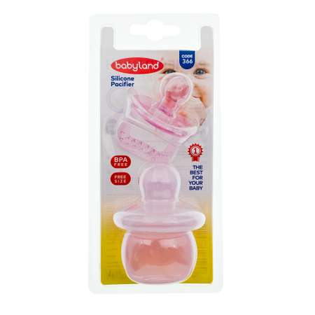 Пустышка Baby Land силикон анатомическая от 3 мес. 1 шт.