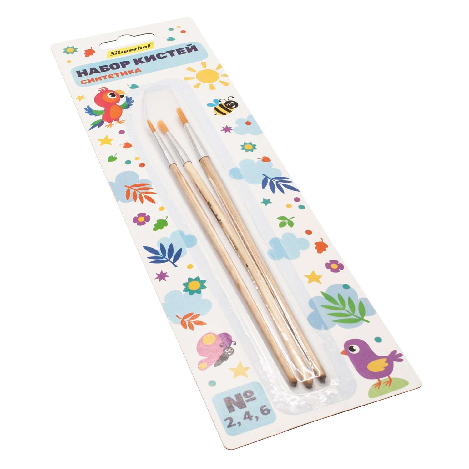 Кисть Silwerhof 3 шт. (синтетика) - фото 2