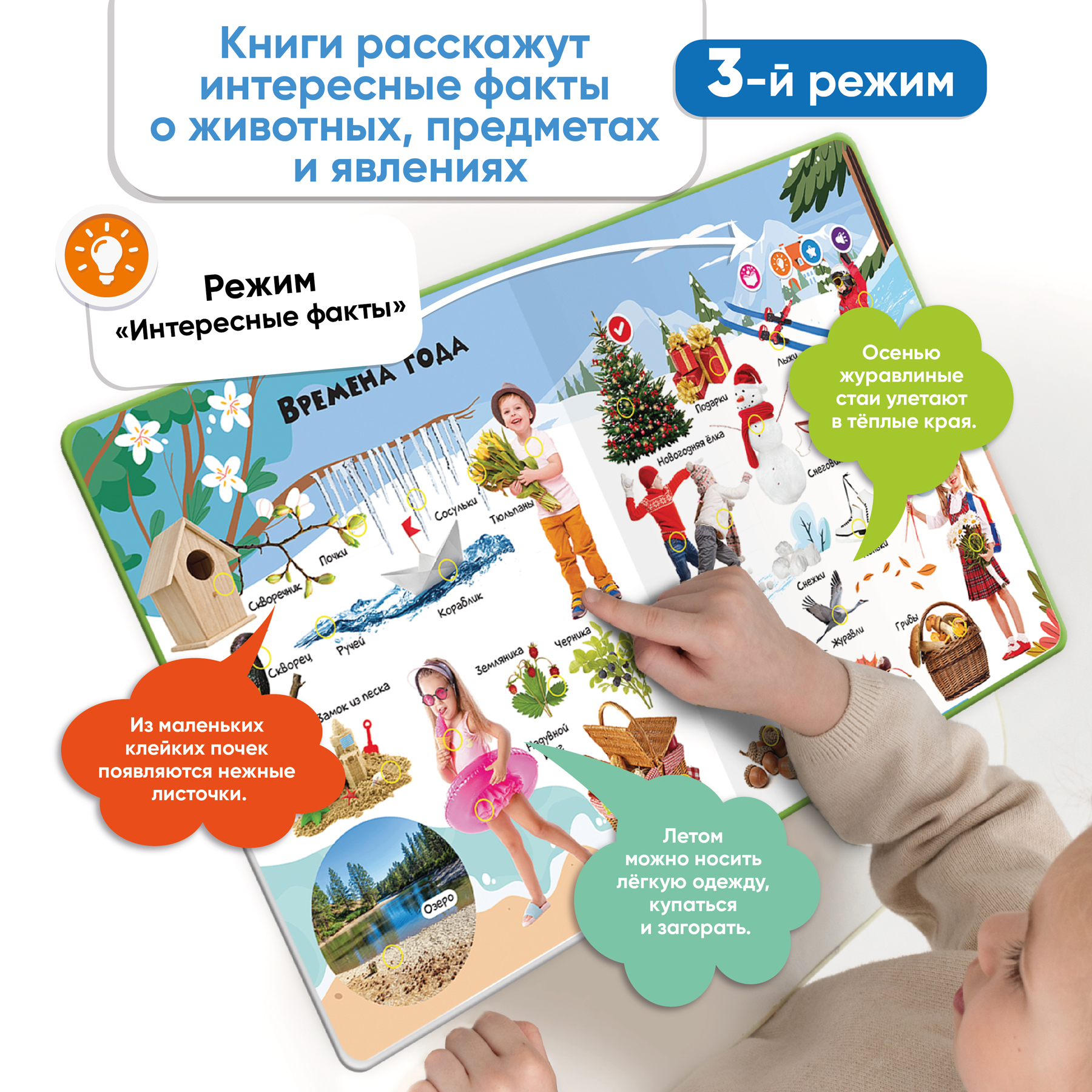 Комплект говорящих книжек BertToys Большие Нажималки: Я и мир вокруг + Животные - фото 5