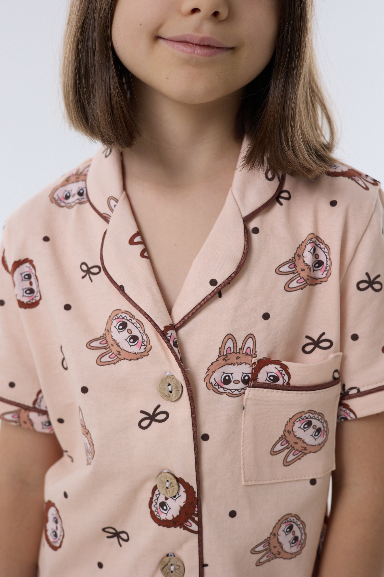 Пижама YAXX 004--Пижама лабубу/бежевый - фото 7