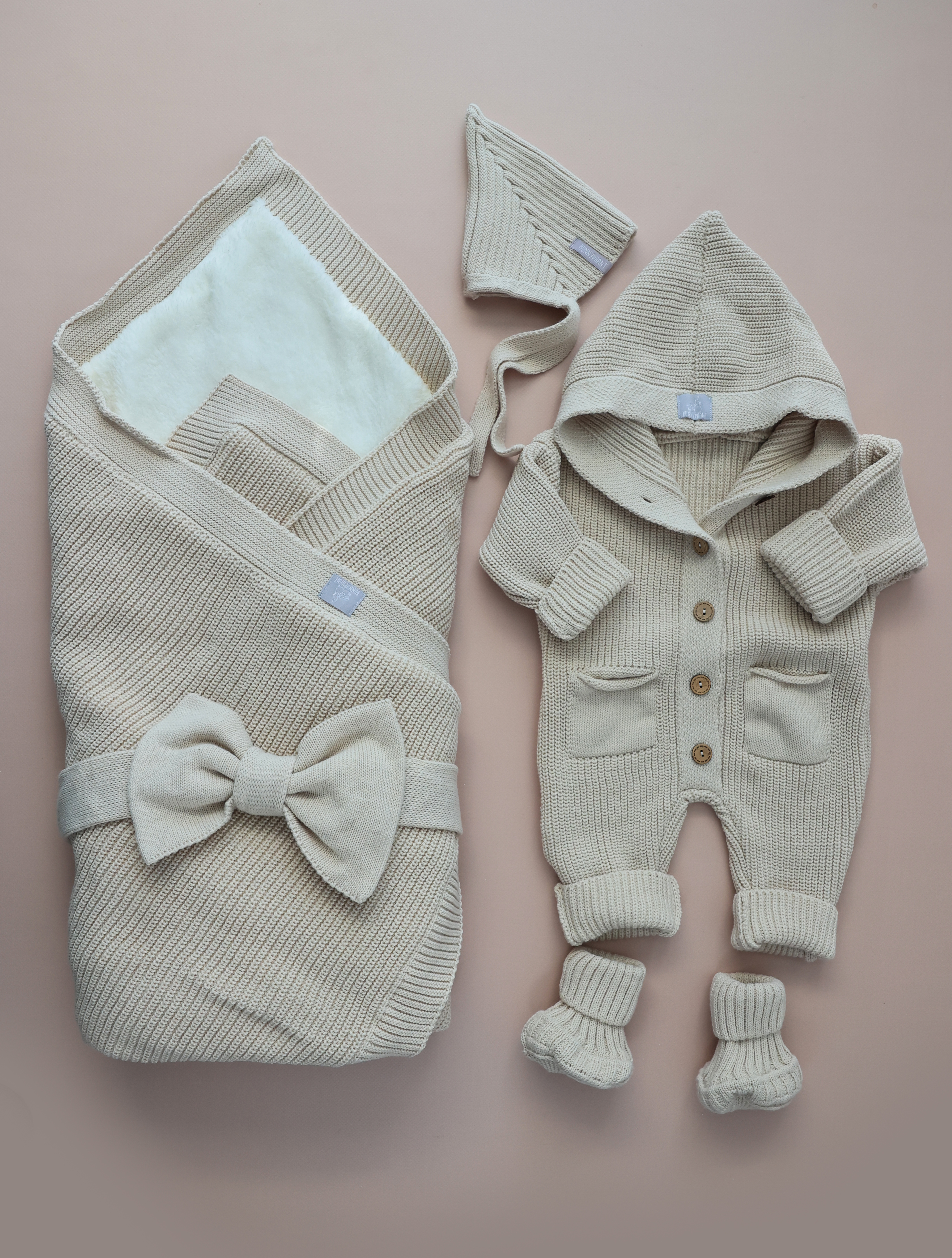 Комплект на выписку Bunnyphant 0367/капучино - фото 1