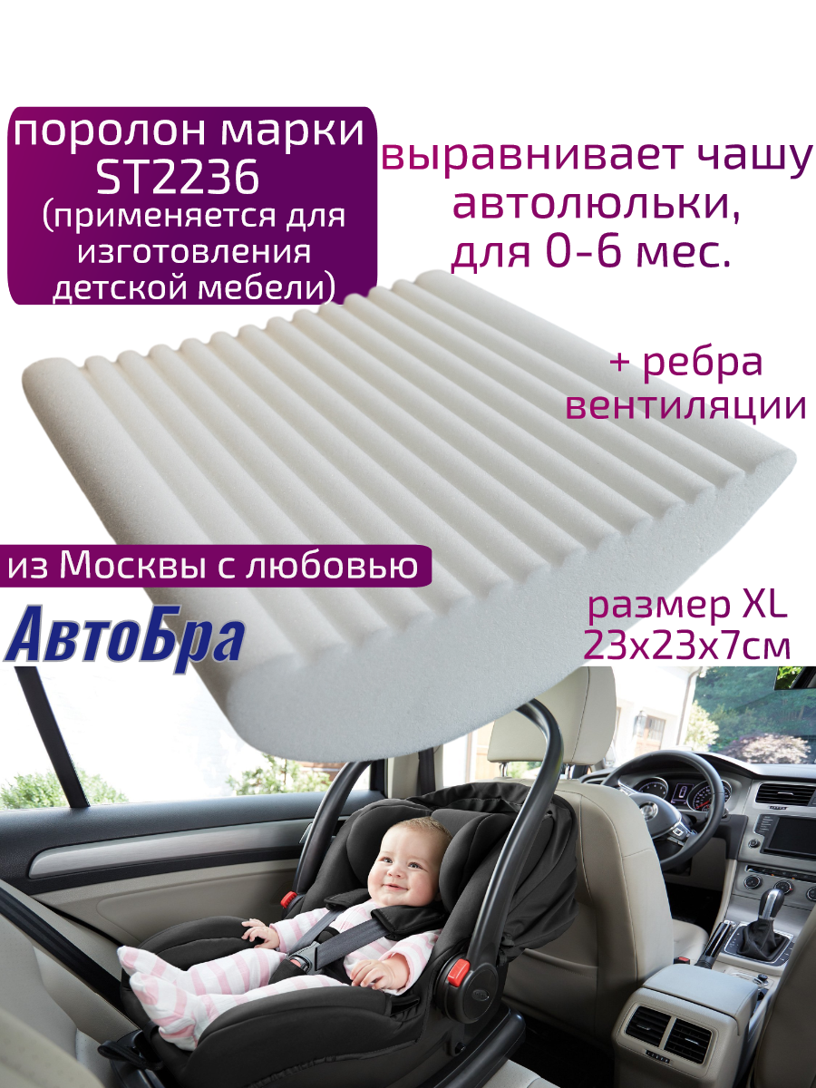 Вкладыш в автолюльку АвтоБра анатомический - фото 2