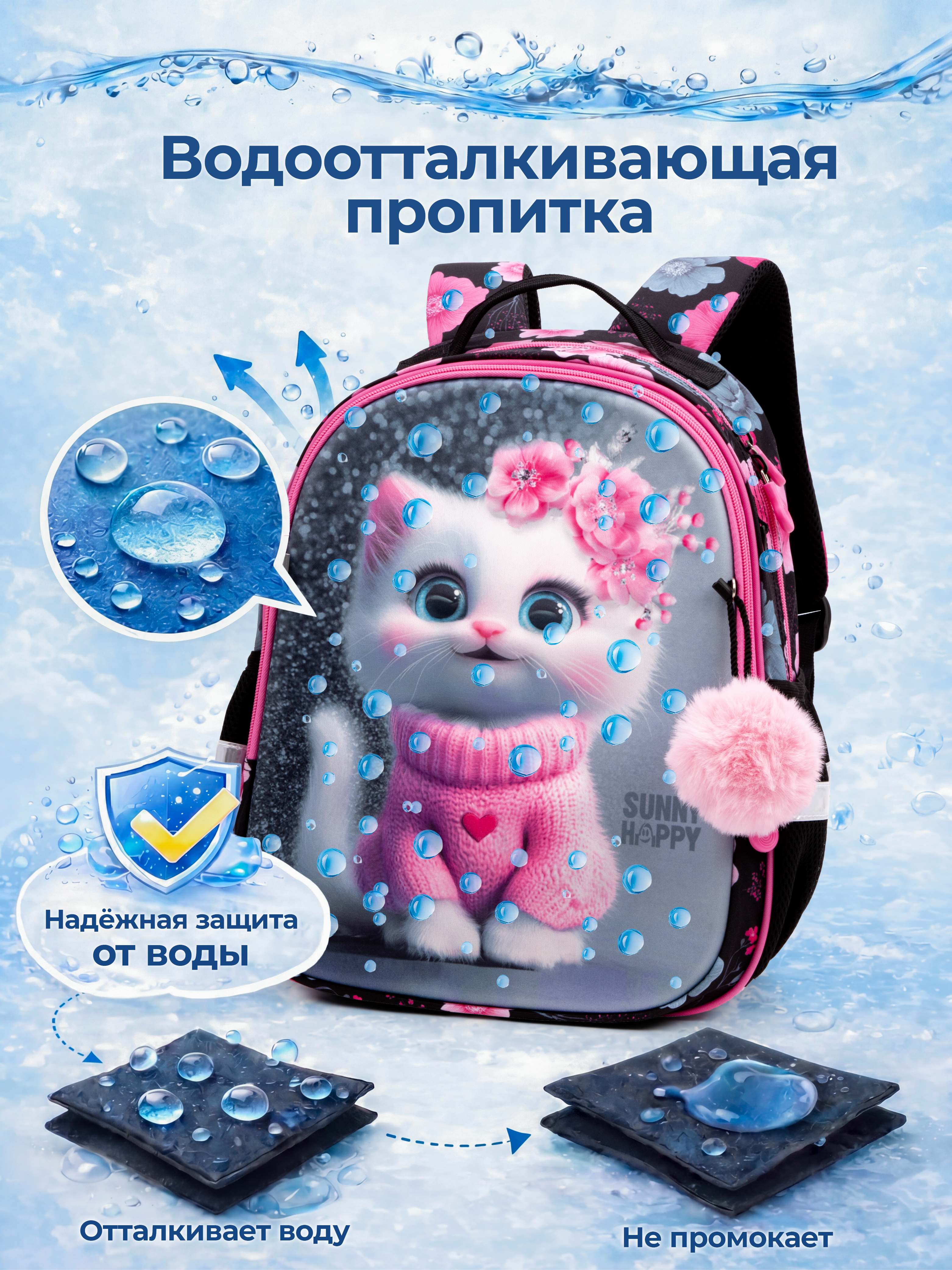 Рюкзак Sunny Happy набор 7 в 1 - фото 13