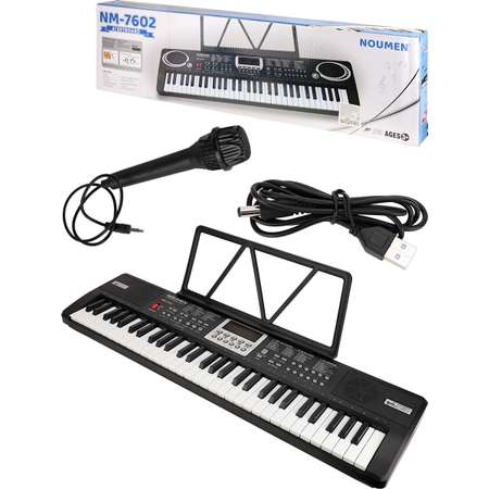 Синтезатор Рыжий кот Музыкальная игрушка / USB в комплекте/ 61 клавиша