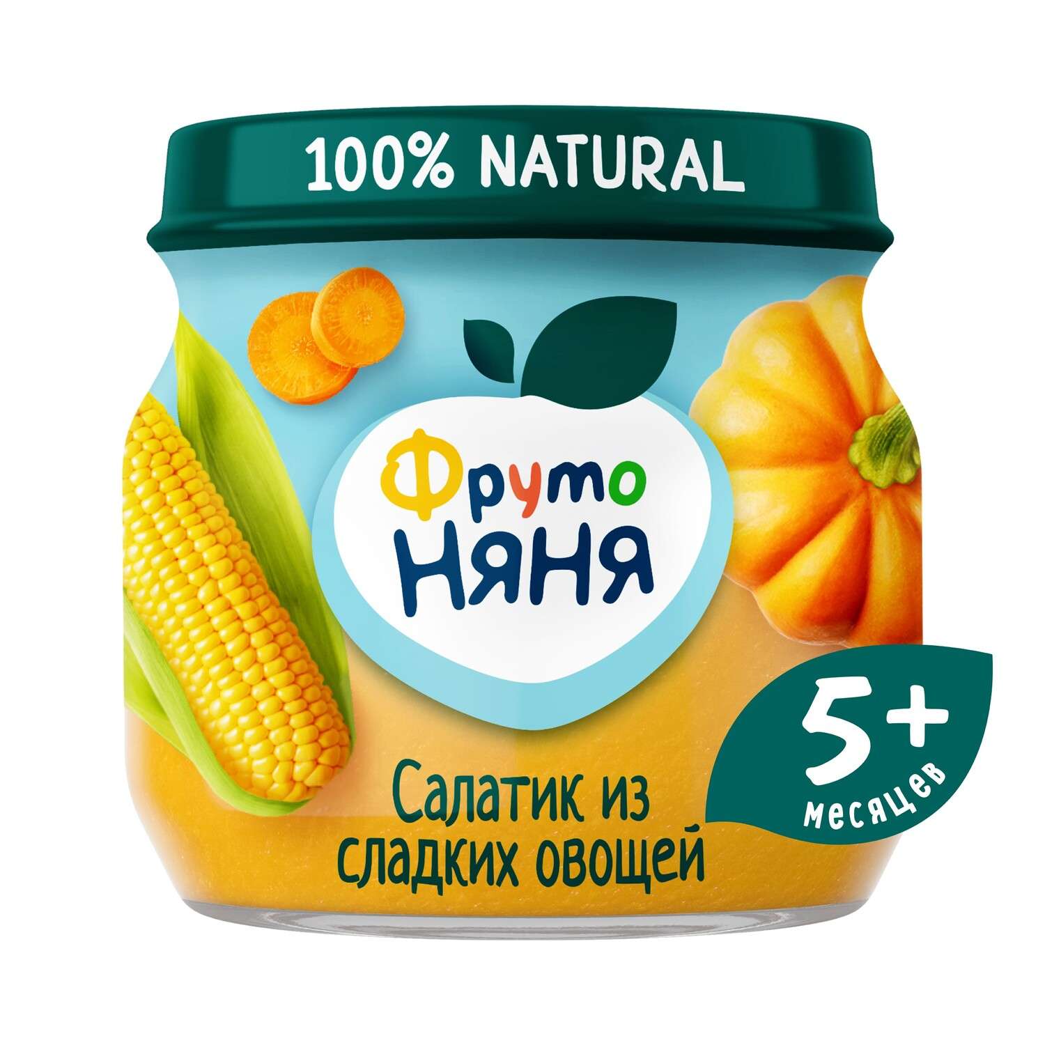 Пюре ФрутоНяня Салатик из сладких овощей 80 г с 5 месяцев - фото 2