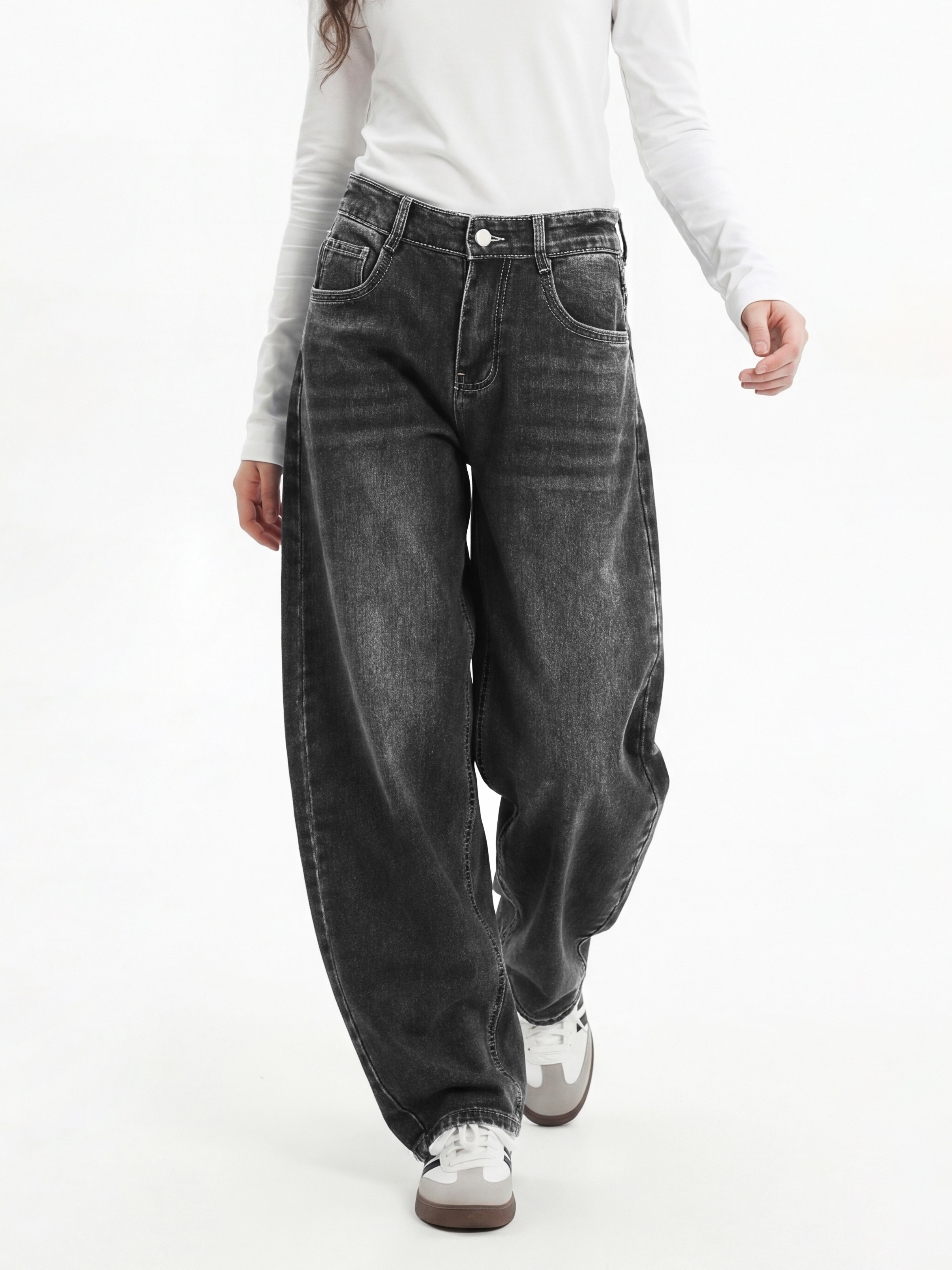 Изображение товара Джинсы-багги СИНИЙ МИР 146 Хлопок Изображение товара Джинсы-багги СИНИЙ МИР 146 Хлопок