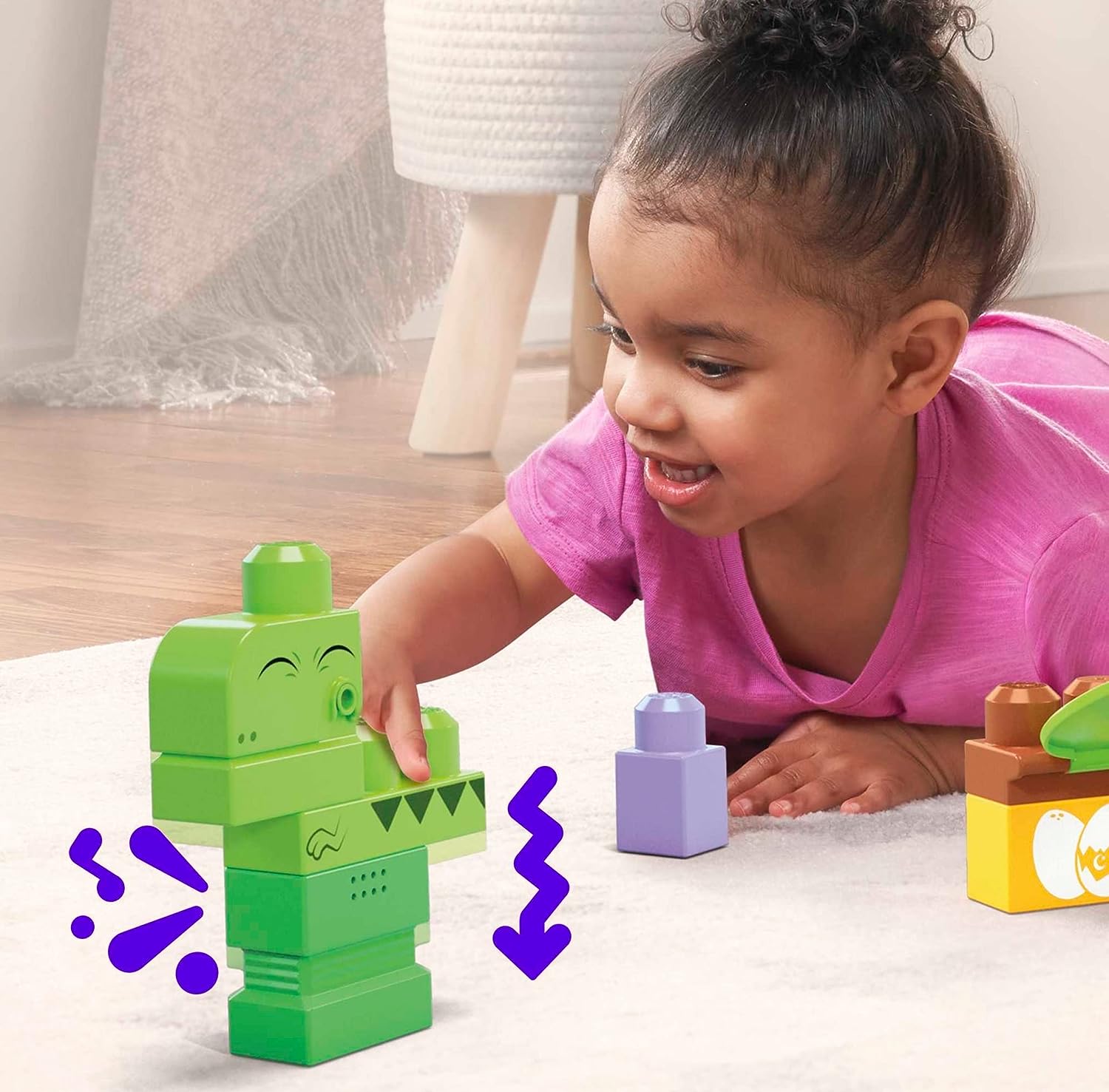 Конструктор Mega Bloks Squeak n Chomp Dinos блочный - фото 3