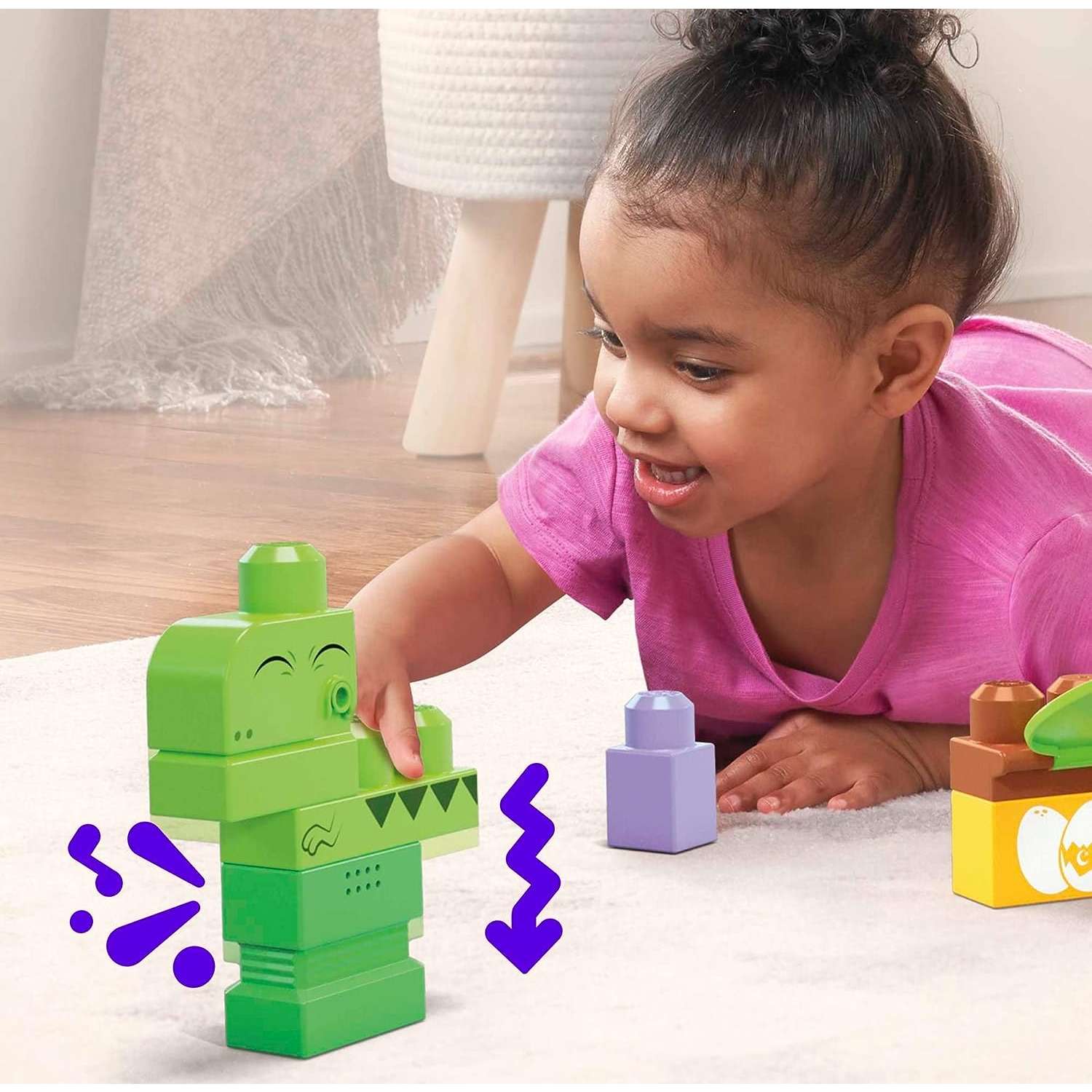 Конструктор Mega Bloks Squeak n Chomp Dinos 24 дет. - фото 3