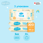 Влажные салфетки MARABU 3 упак. 100 шт.