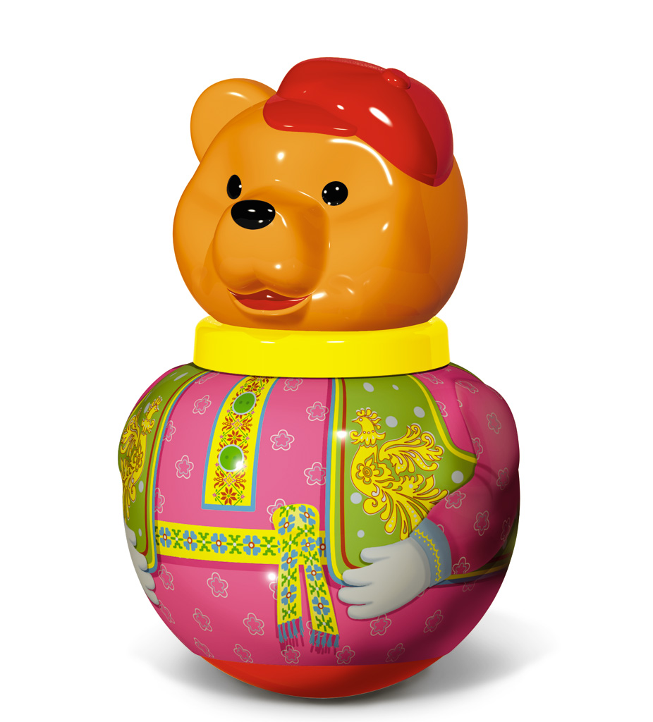 Игрушка STELLAR неваляшка Бурый медведь Потапыч - фото 1