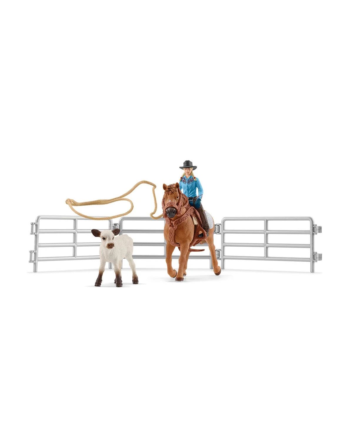 Игровой набор SCHLEICH Cowboy Team Roping Fun - фото 1