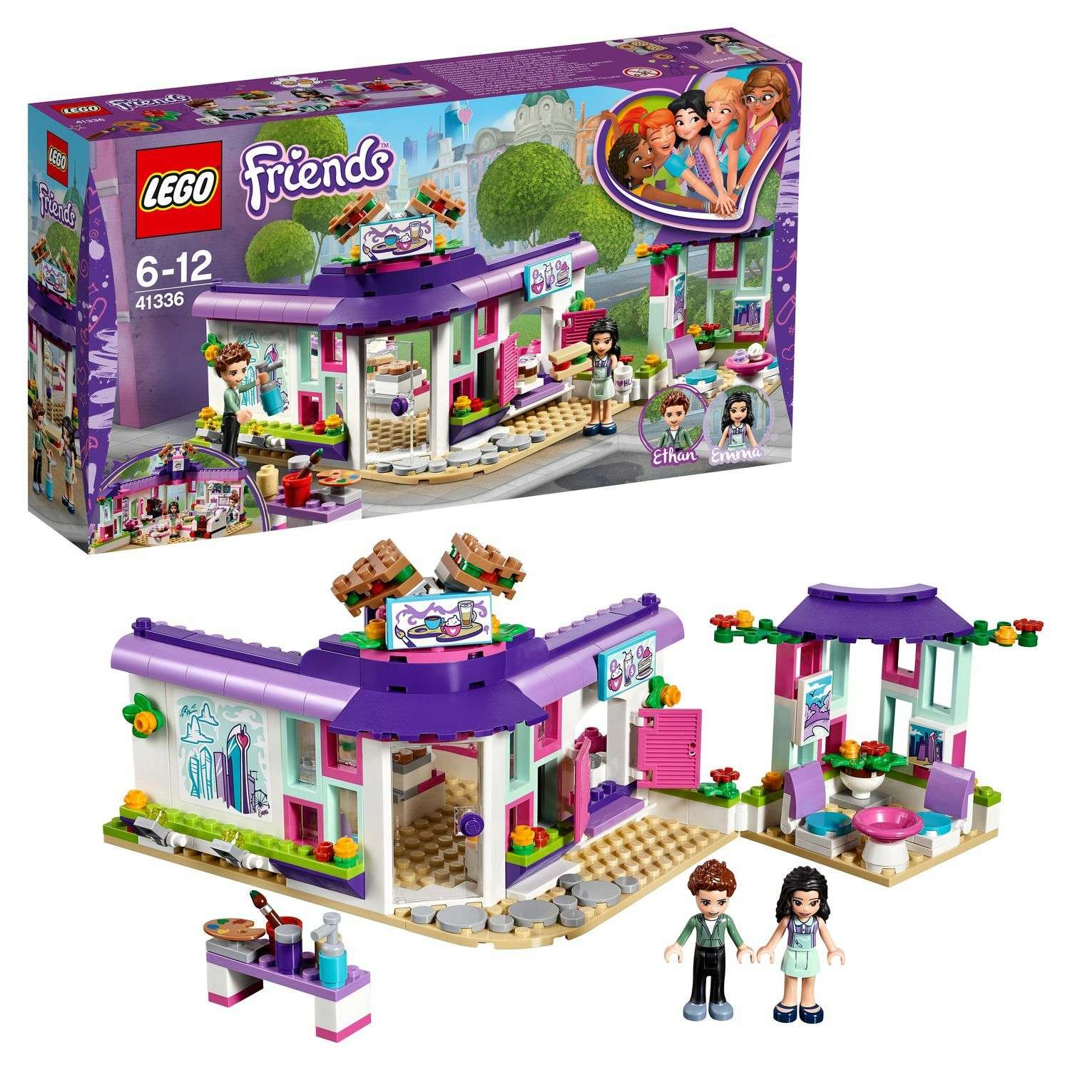 Конструктор LEGO Friends Арт-кафе Эммы блочный - фото 1