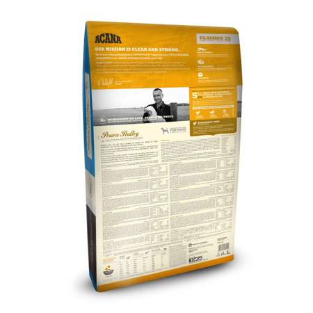 Корм для собак ACANA 17кг Classics Prairie Poultry цыпленок