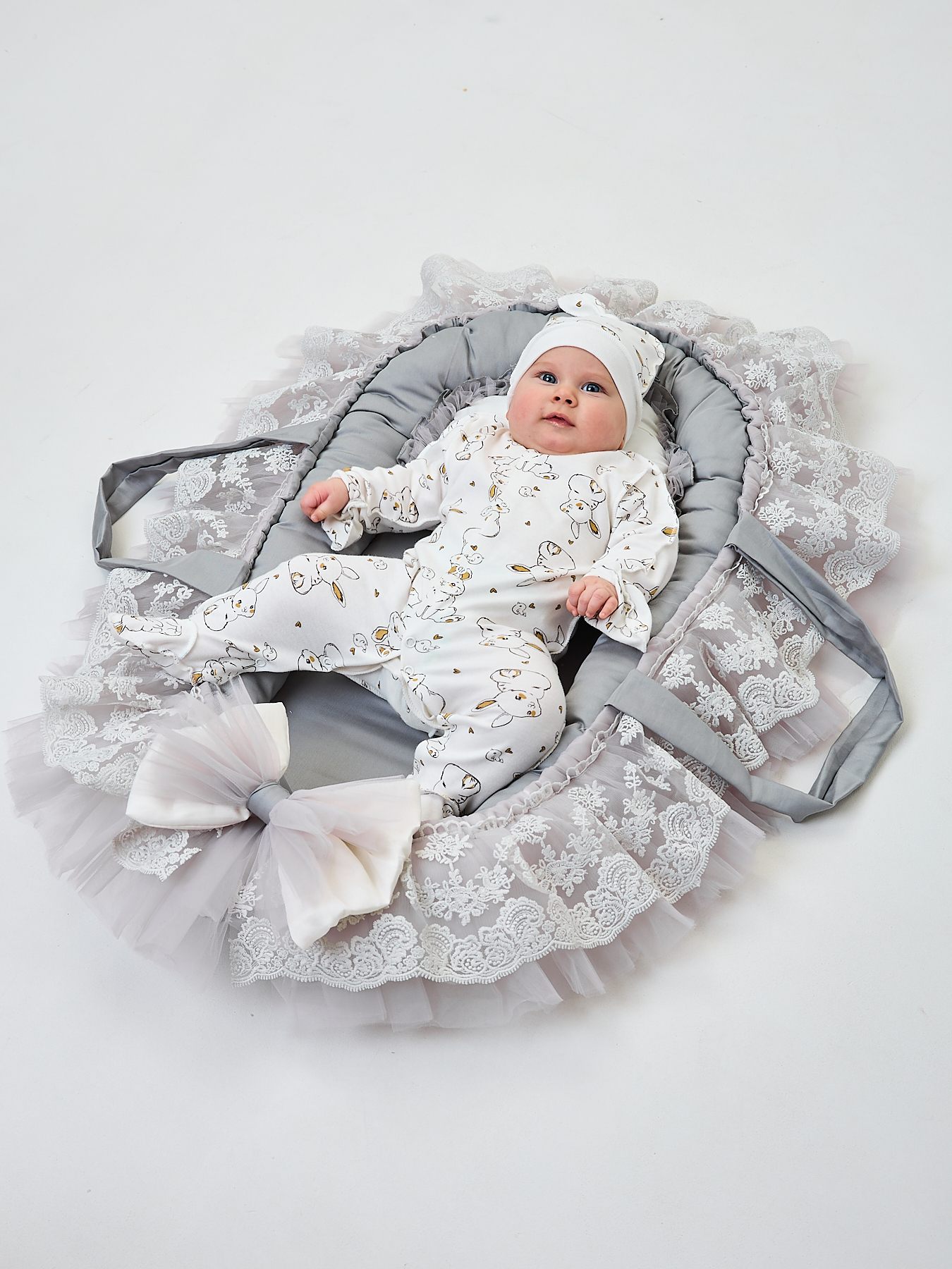 Конверт пеленальный (кокон) ТОСЯ БОСЯ серый - фото 8