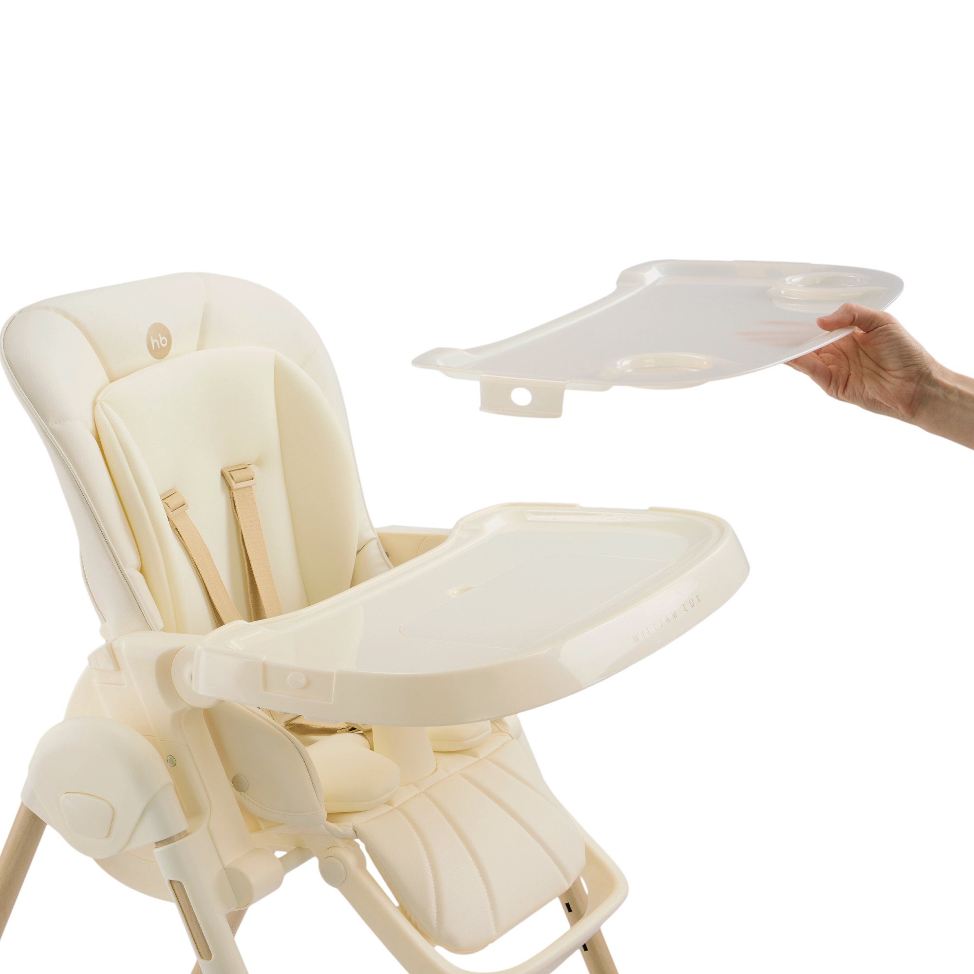 Стульчик для кормления Happy Baby WILLIAM LUX белый - фото 15
