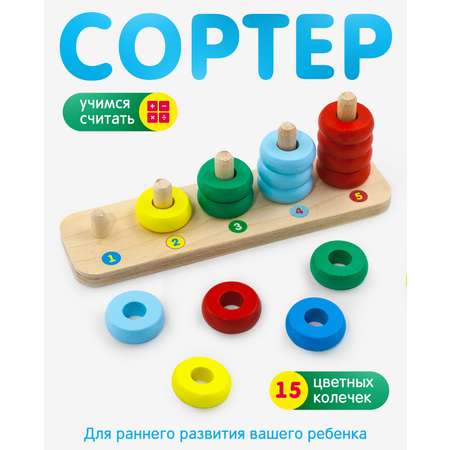 Игрушка Alatoys сортер Монтессори