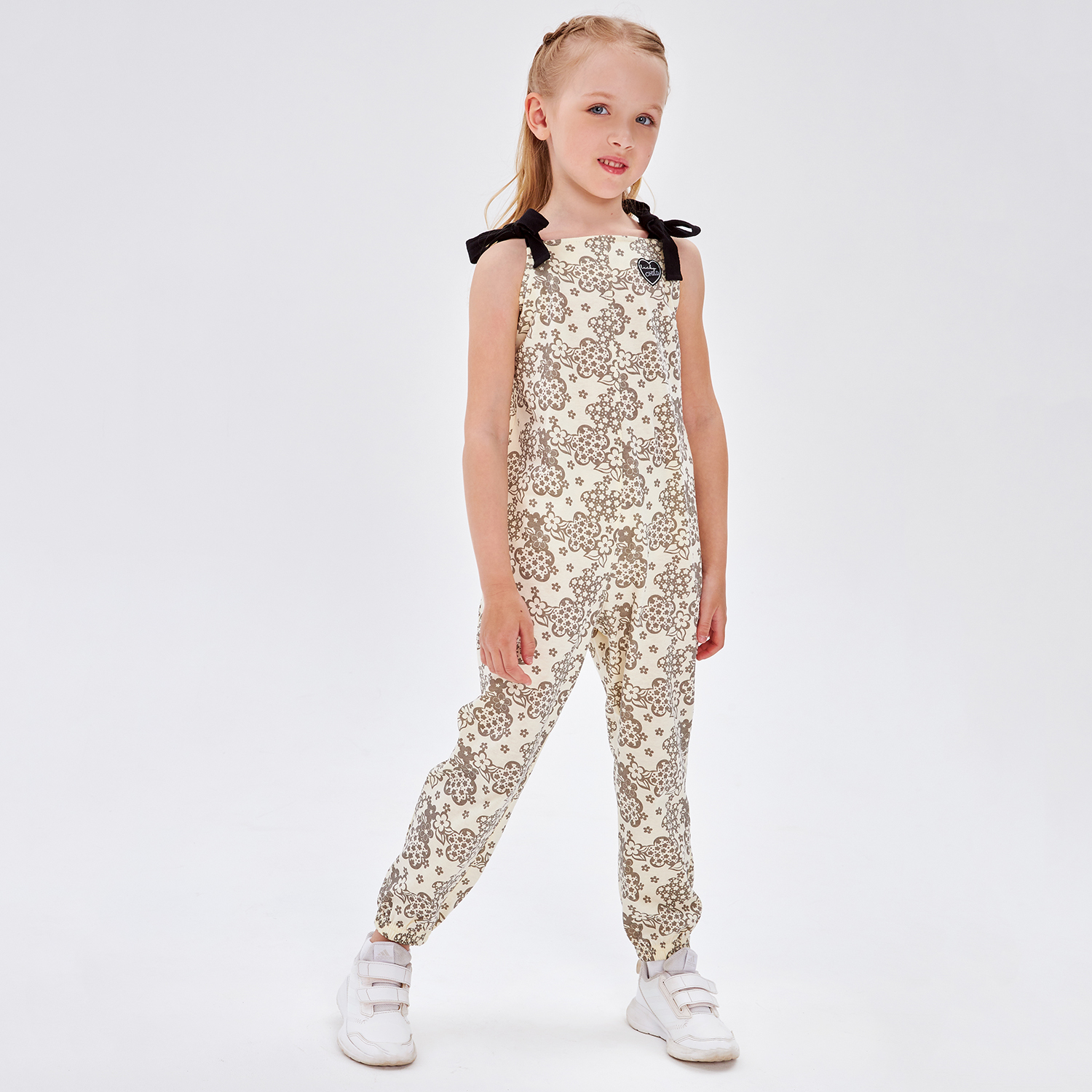Полукомбинезон Lucky Child 143-30к/цветы/2-12 - фото 1