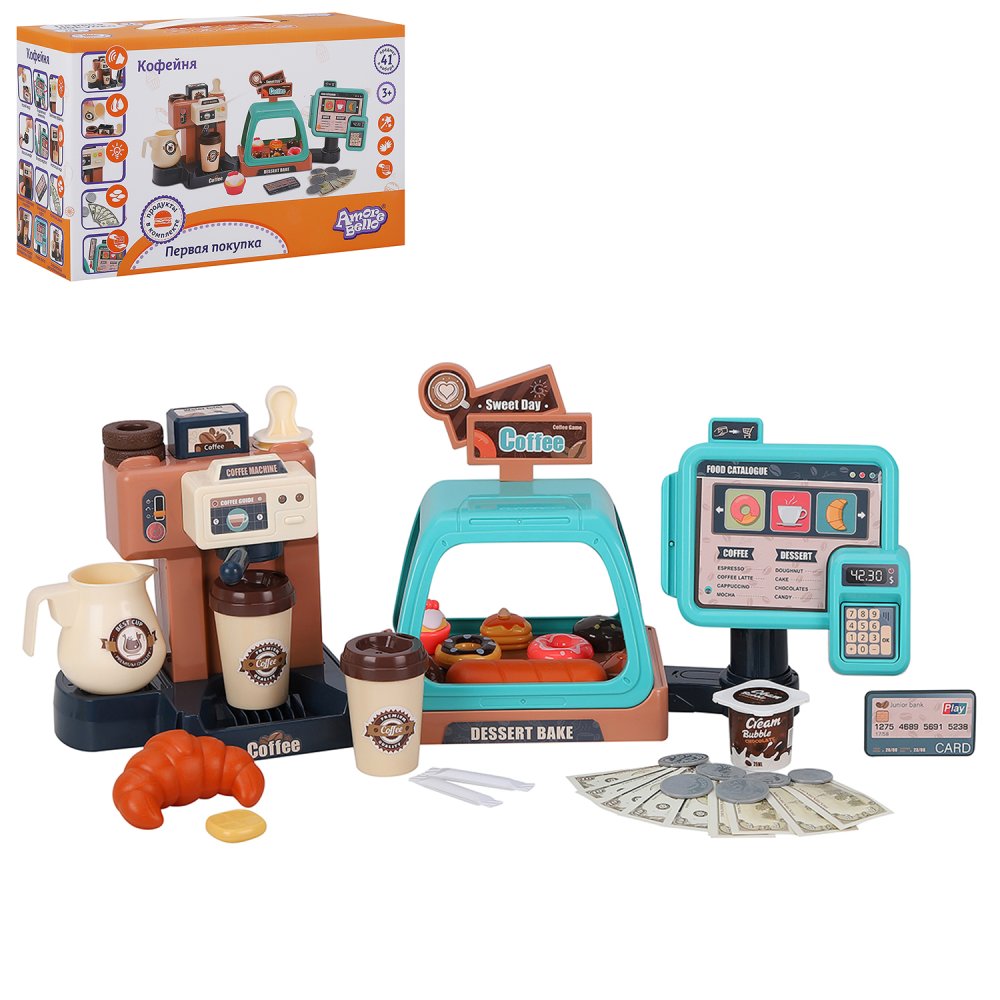 Игровой набор AMORE BELLO прилавок, касса, продукты - фото 9