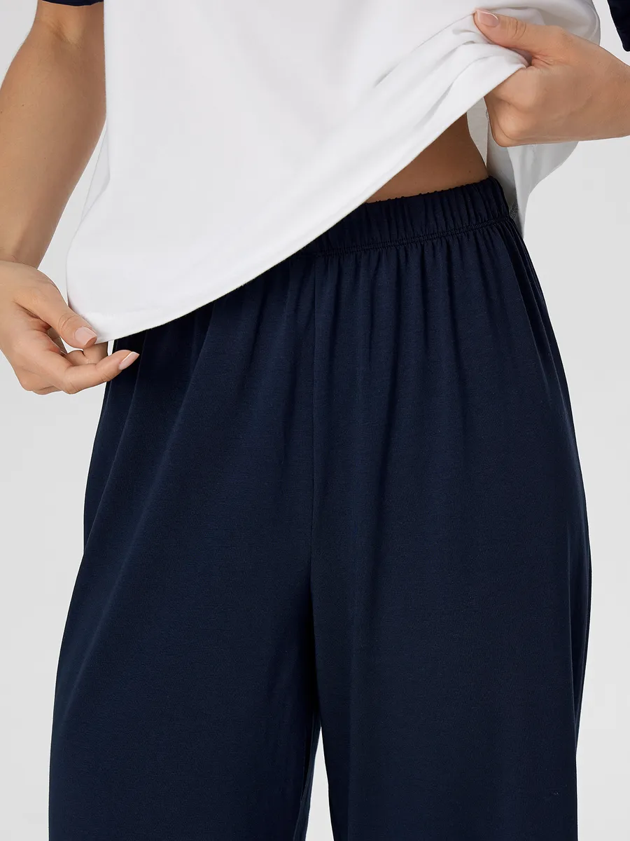 Пижама Mark Formelle (Марк Формэль) 592631/белый +т.синий +печать1 - фото 7