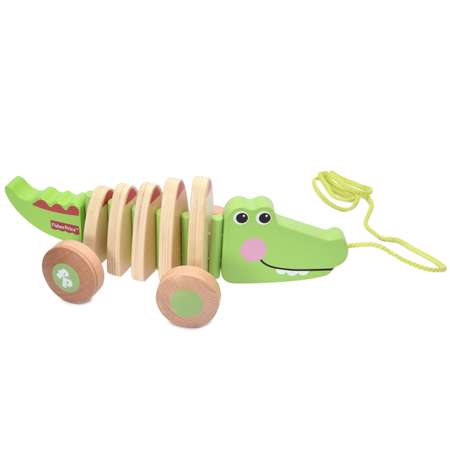 Каталка на веревке Fisher Price Крокодил