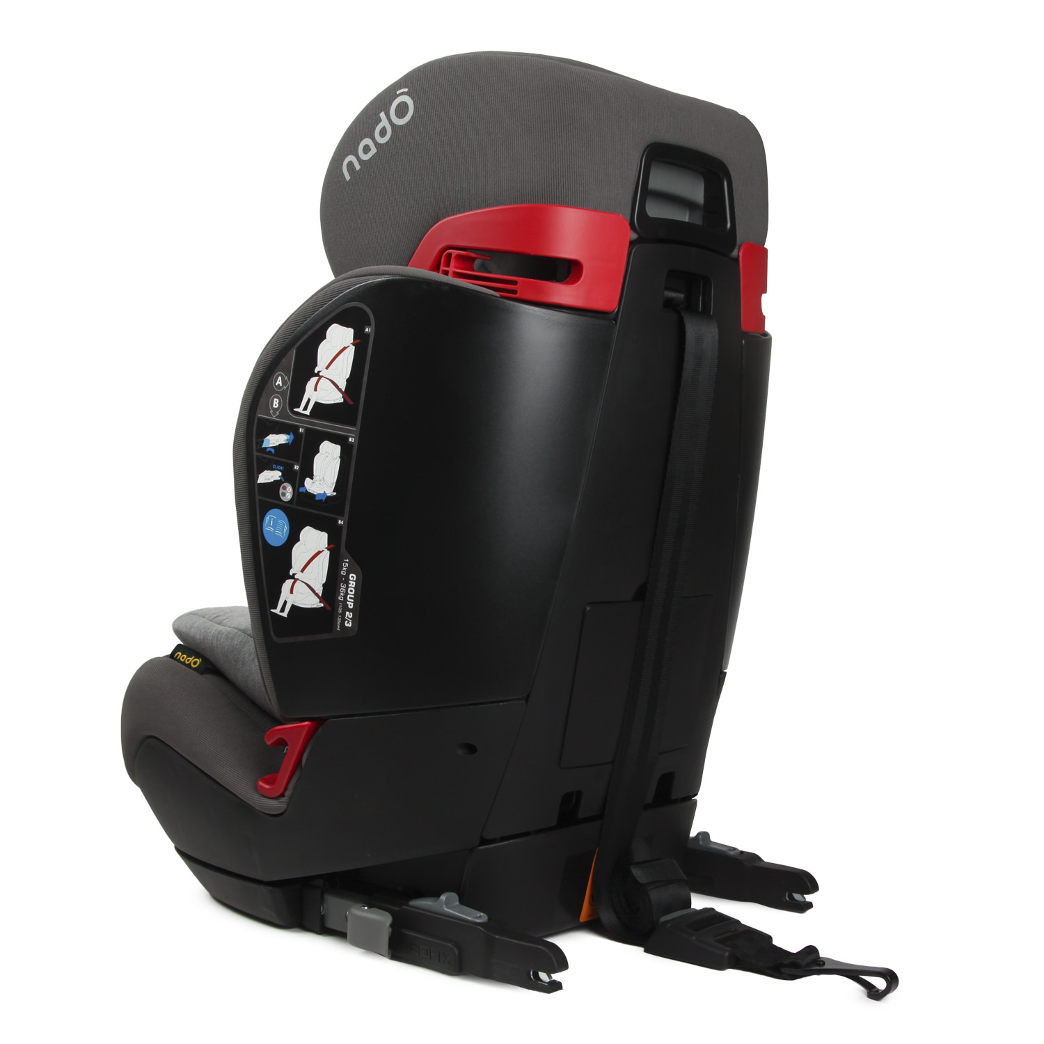 Автокресло nado Coconut ash Isofix 1/2/3 (9-36 кг) - фото 17