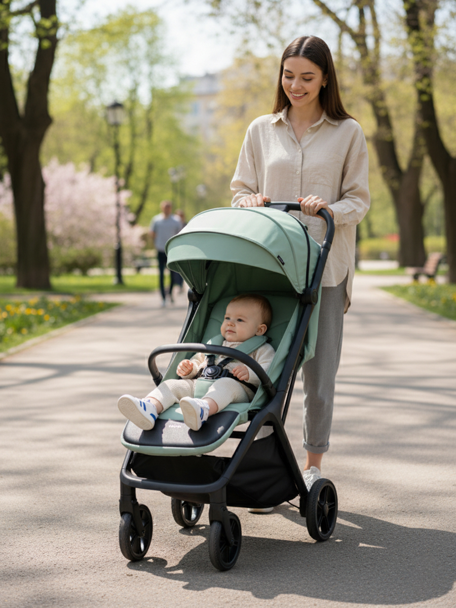 Коляска прогулочная Tomix Easy зеленый - фото 16