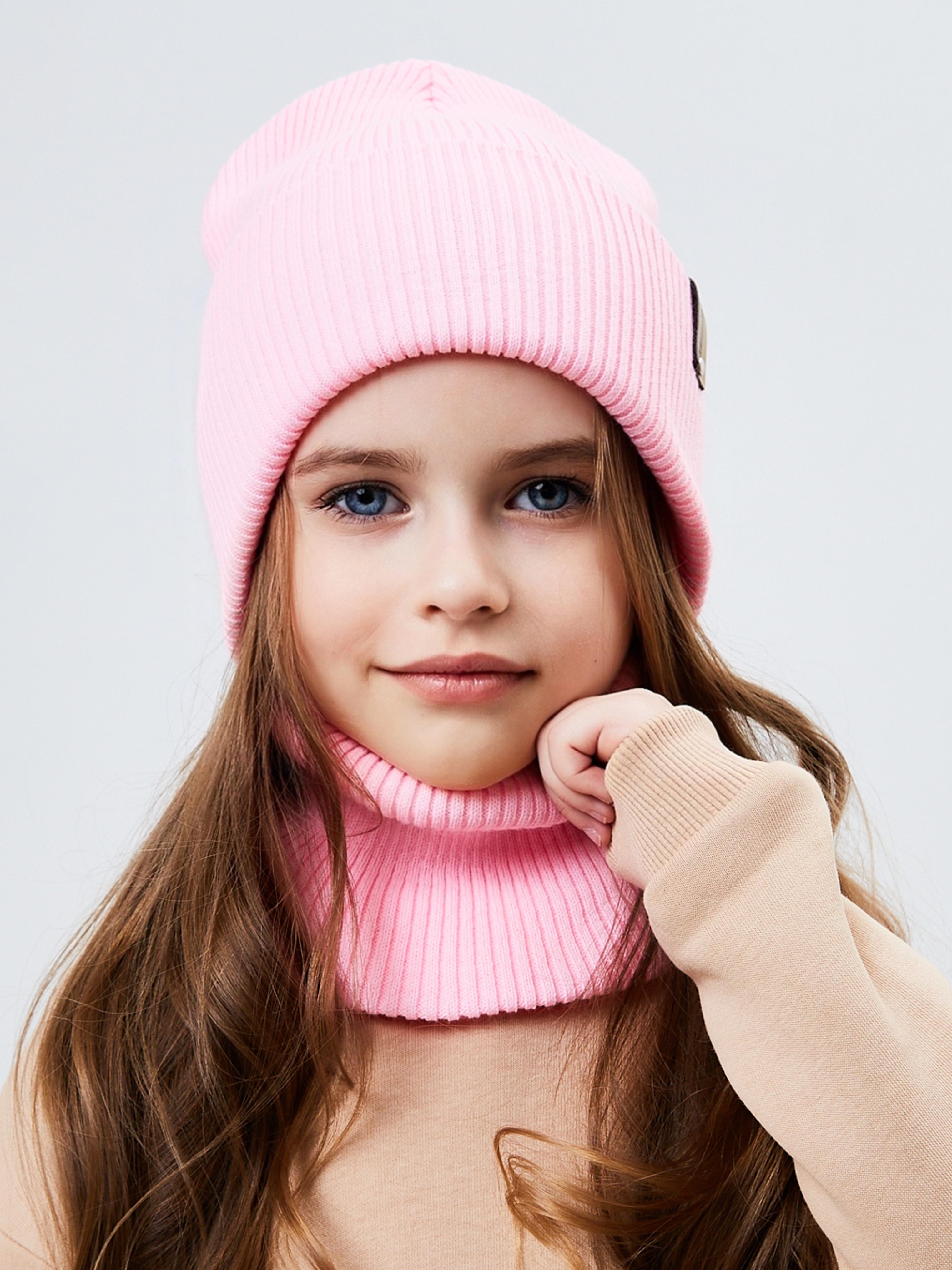 Шапка и снуд KUBRIO KU-H-52-lopata-Lpink - фото 1