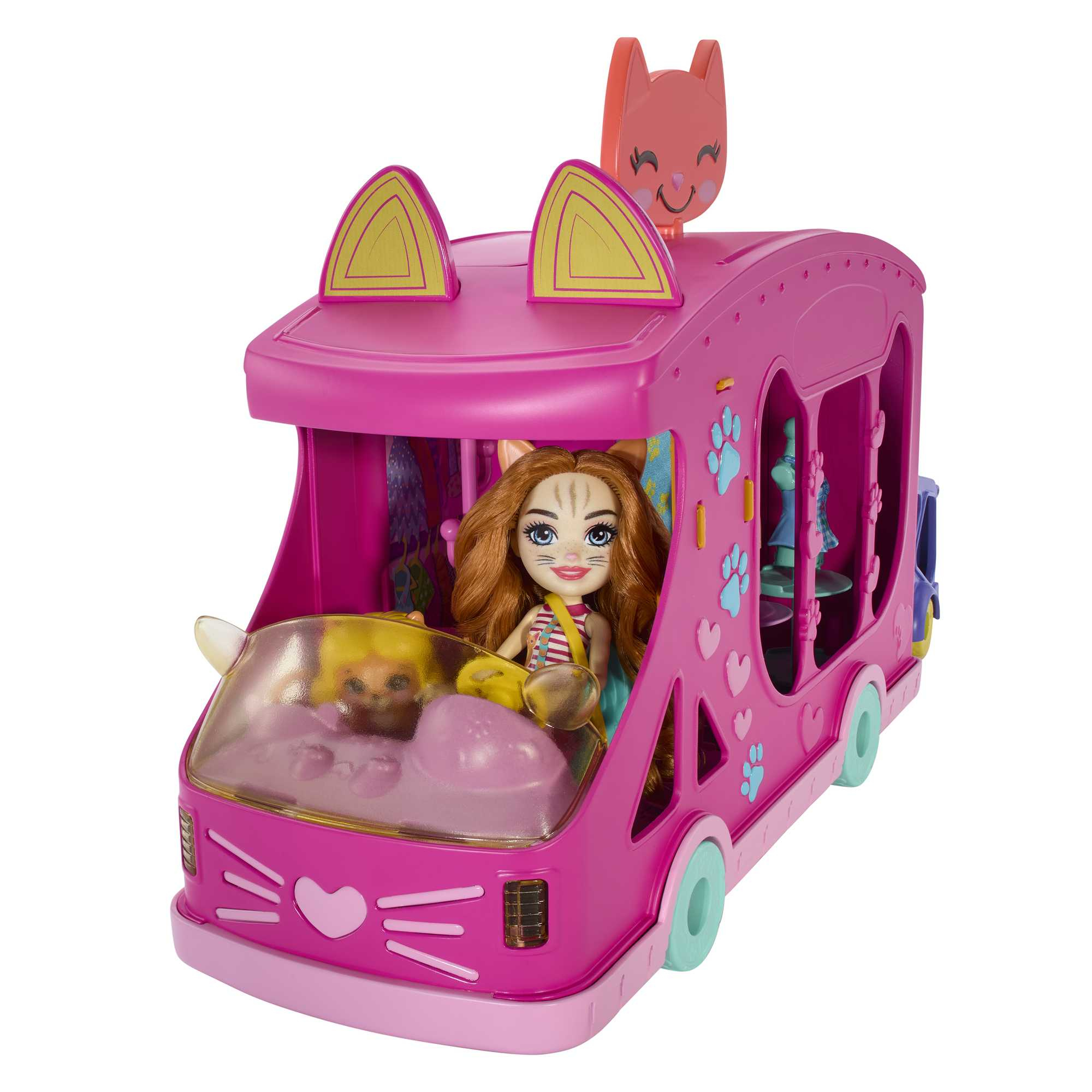 Кукла мини Enchantimals машинка - студия моды HPB34 - фото 6