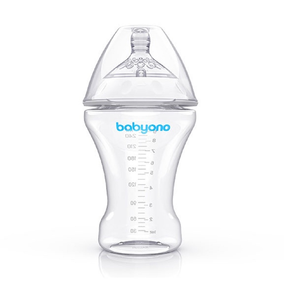 Бутылочка Babyono Natural 260 мл 1 шт. в ассортименте - фото 1