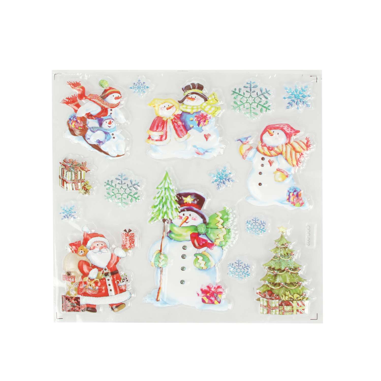 Наклейки декоративные ё Новогодние сюжеты в ассортименте - фото 1