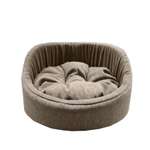 Лежанка для животных Homepet Rosy grey Жаккард диванчик 57*45*17см Розово-серый
